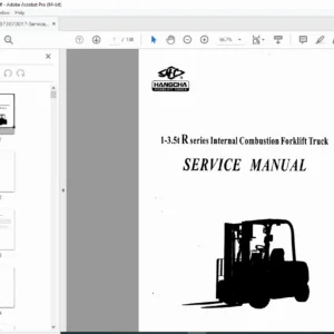 Hangcha 1-3.5t R Series Forklift Service Manual PDF