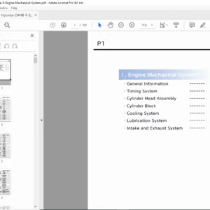 Hyundai D4HB 2.2L Stage V Engine Mechanical Service Manual PDF