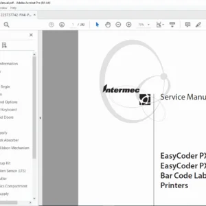 Intermec PX4i / PX6i Industrial Printer Service Manual – PDF