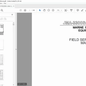 JRC JMA-3300 Series Marine Radar Field Service Manual PDF
