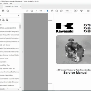 Kawasaki FX850V Engine Service Manual – Professional Repair PDF