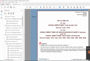 Kodak Directview TQT Service Manual v4 2009 PDF