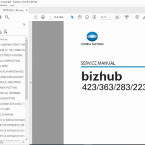Konica Minolta Bizhub Service Manual PDF – Repair & Maintenance Guide