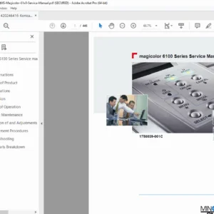 Konica Minolta Magicolor 6100 Service Manual PDF