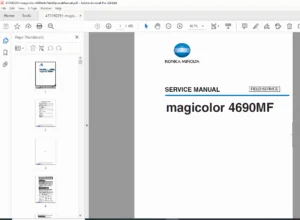 Konica Minolta magicolor 4690MF Multifunction Printer Service Manual PDF
