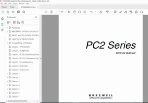 Kurzweil PC2 / PC2X / PC2R Service Manual – Diagnostics & Repair Guide PDF