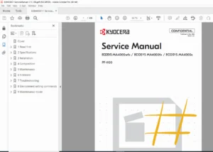 Kyocera ECOSYS MA4000wfx, MA4000fx & MA4000x Service Repair Manual (2024) PDF