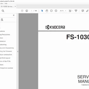 Kyocera FS-1030D Service Manual PDF DOWNLOAD