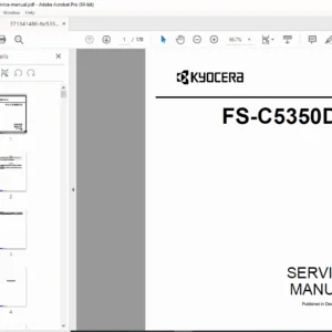 Kyocera FS-C5350DN Color Printer Service Repair Manual - PDF