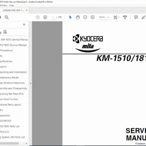 Kyocera KM-1510 KM-1810 Service & Parts Manual PDF