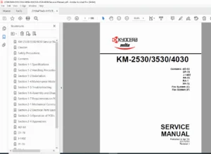 Kyocera Mita KM-2530 / KM-3530 / KM-4030 Service Manual – PDF