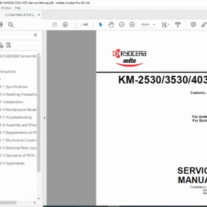 Kyocera Mita KM-2530 / KM-3530 / KM-4030 Service Manual – PDF