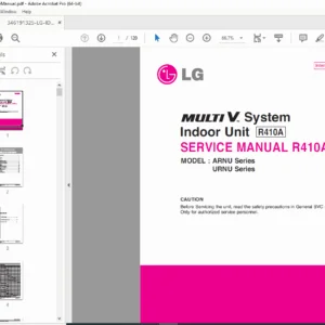 LG Indoor Unit IDU Service Manual PDF – ARNU URNU R410A Series