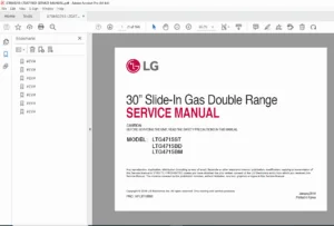 LG LTG4715 Gas Double Range Service Manual - PDF DOWNLOAD