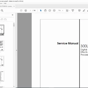Lexicon 300L Digital Effects Processor Service Repair Manual - PDF