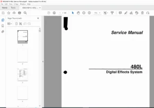 Lexicon 480L Digital Effects System Service Manual PDF