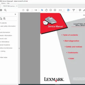 Lexmark C540n, C543dn, C544 Series Service Manual PDF