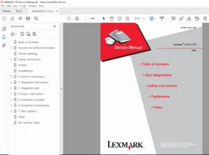 Lexmark C734 / C736 Color Laser Printer Service Manual PDF (5026)