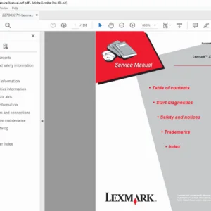 Lexmark X46x Service Manual X463 X464 X466 MFP Printer Repair Guide PDF