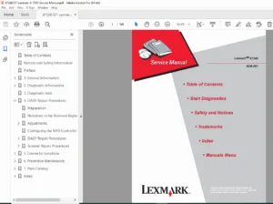 Lexmark X7500 All-in-One Printer Service Repair Manual Multifunction - PDF