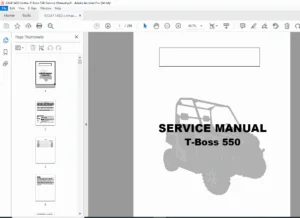 Linhai T-Boss 550 Service Manual PDF DOWNLOAD