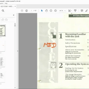 Lorad M-II Series Mammography Service & Operator Manual PDF