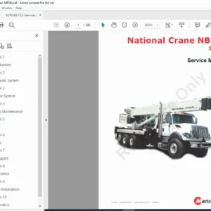 Manitowoc National Crane NBT40 Series Service Manual PDF