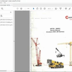 Manitowoc National Crane NBT55 Service Manual - PDF