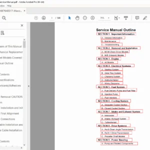 MerCruiser D3.0L, D3.6L, D4.2L Diesel Engine Service Repair Manual PDF