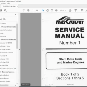 MerCruiser Service Manual No. 1 PDF – Stern Drives & Marine Engines