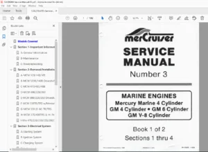 MerCruiser Service Manual No. 3 – Marine Engines Repair PDF
