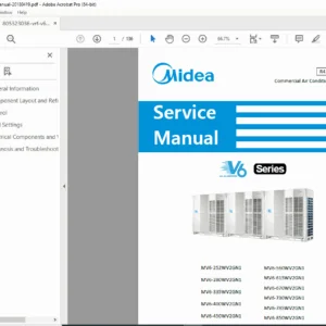 Midea V6 VRF Series DC Inverter Service & Repair Manual - PDF