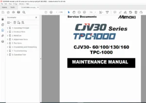 Mimaki CJV30 Series Service Manual PDF – DOWNLOAD