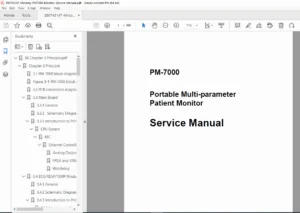 Mindray PM-7000 Patient Monitor Service, Repair & Maintenance Manual PDF