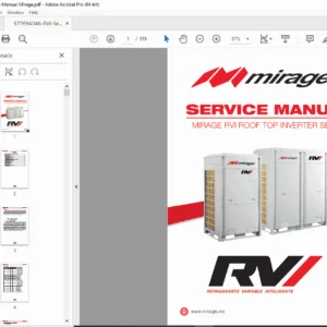 Mirage RVI VRF Air Conditioner Service Manual – Installation & Repair PDF