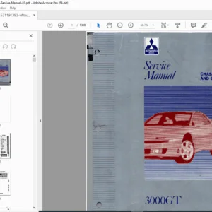 Mitsubishi 3000GT Service Manual — PDF Download