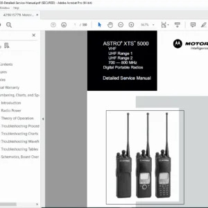 Motorola ASTRO XTS 5000 Radio Detailed Service Manual – PDF