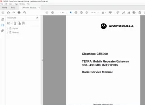 Motorola CM5000 TETRA Mobile Repeater Basic Service Manual PDF