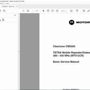 Motorola CM5000 TETRA Mobile Repeater Basic Service Manual PDF