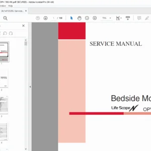 Nihon Kohden OPV-1500K Bedside Monitor Service Manual PDF