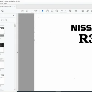 Nissan Skyline R34 Service Manual PDF DOWNLOAD