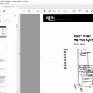 Ohmeda Infant Warmer Service Manual Models 2001-5000 Repair  PDF