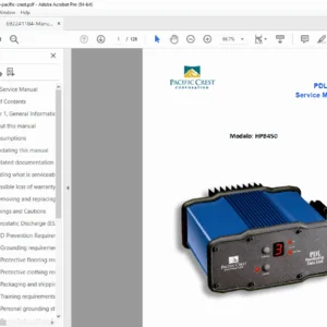 Pacific Crest PDL HPB Radio Modem Service Repair Manual - PDF