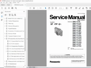 Panasonic Lumix DMC-LX7 Service Manual - PDF DOWNLOAD