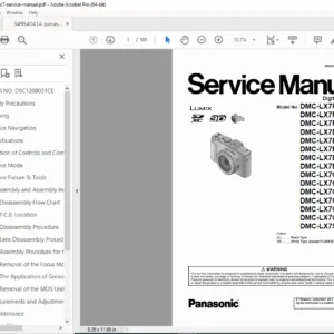 Panasonic Lumix DMC-LX7 Service Manual - PDF DOWNLOAD