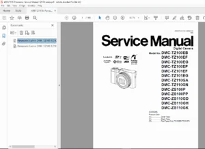 Panasonic Lumix DMC-TZ100 / TZ101 / TZ110 / ZS100 / ZS110 — Service Manual PDF