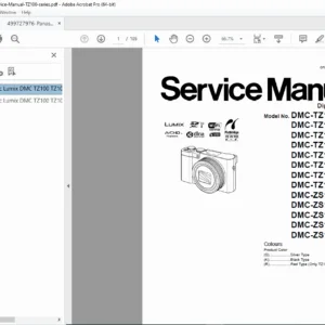 Panasonic Lumix DMC-TZ100 / TZ101 / TZ110 / ZS100 / ZS110 — Service Manual PDF