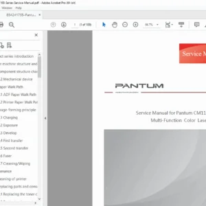 Pantum CM1100 Service Manual & Repair Guide (Color Laser Printer) PDF