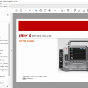 Physio-Control LIFEPAK 15 V1 & V2 Service Manual -  PDF
