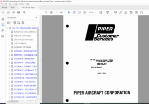 Piper PA-31P Pressurized Navajo Service Manual (1972-1998 Revision) PDF